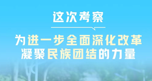 一见·这次考察，为进一步全面深化改革凝聚民族团结的力量