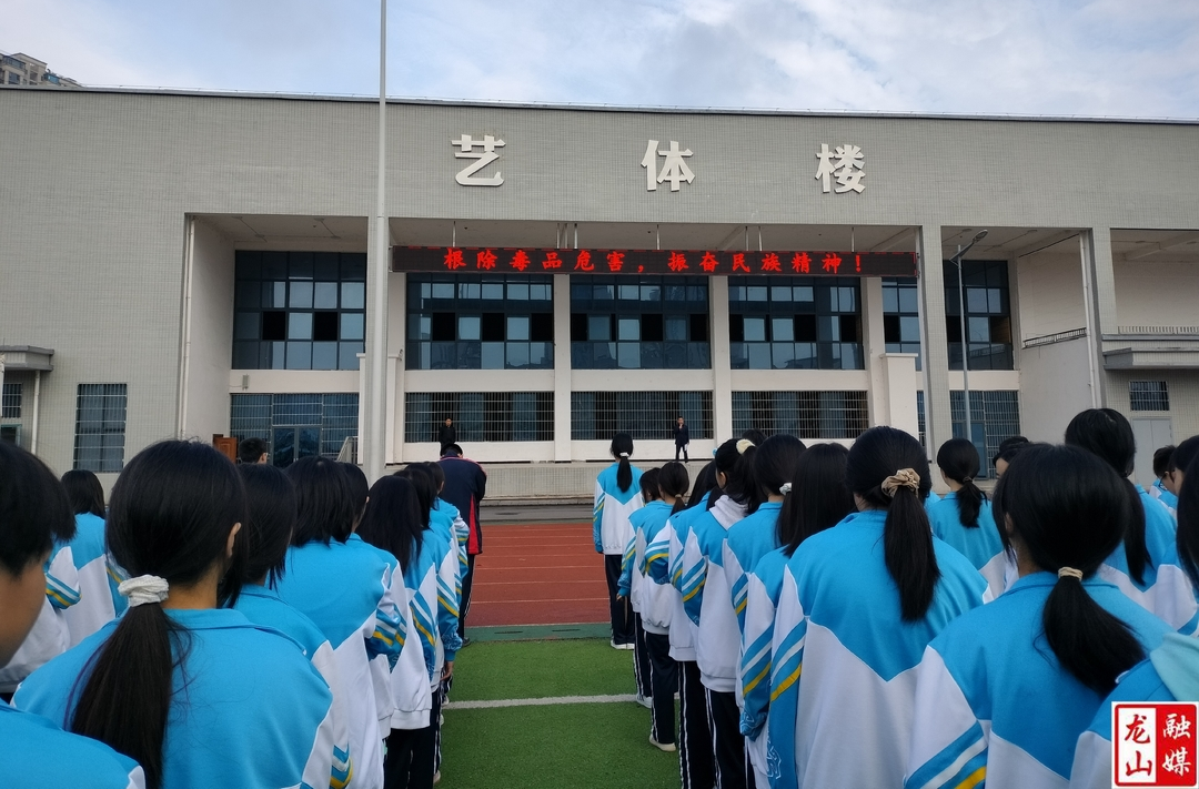 龙山一中开展禁毒安全教育