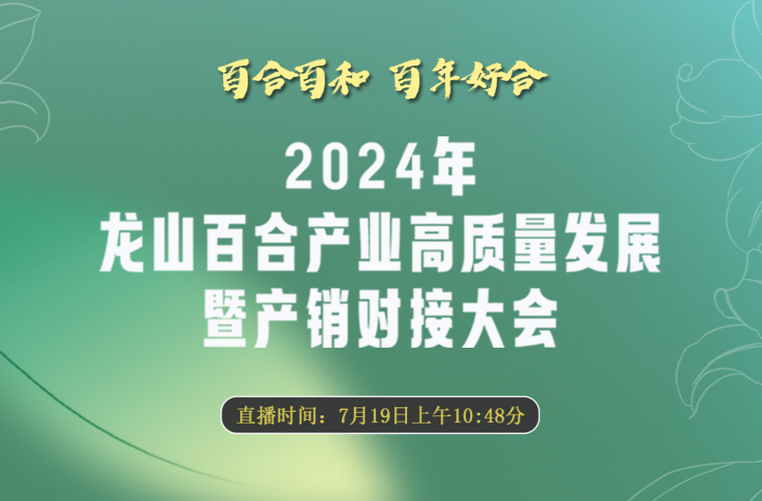 直播|2024年·龙山百合产业高质量发展 暨产销对接大会