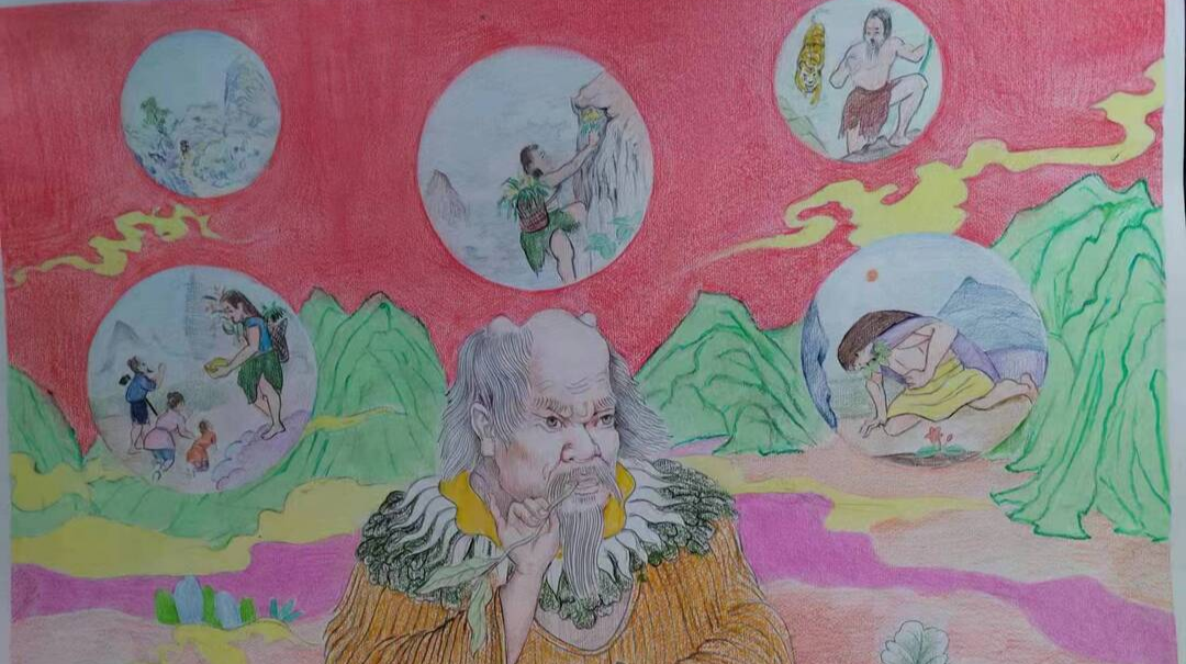 龙山县参加第十二届东北亚青少年绘画作品征集活动小学组优秀作品展示