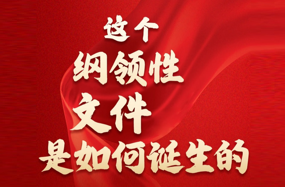 长图速览｜这个纲领性文件是如何诞生的