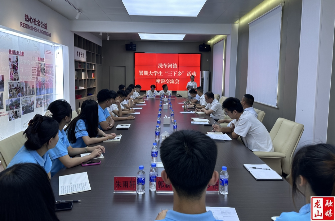 洗车河镇召开大学生暑期“三下乡”实践活动交流座谈会