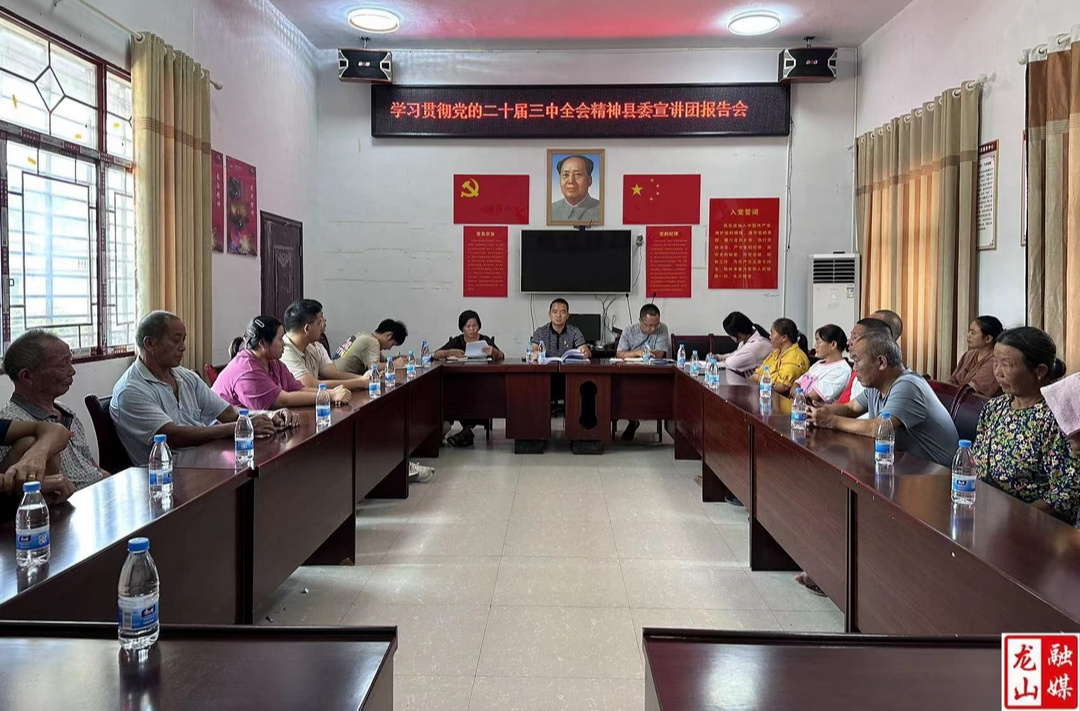 内溪乡宣讲党的二十届三中全会精神