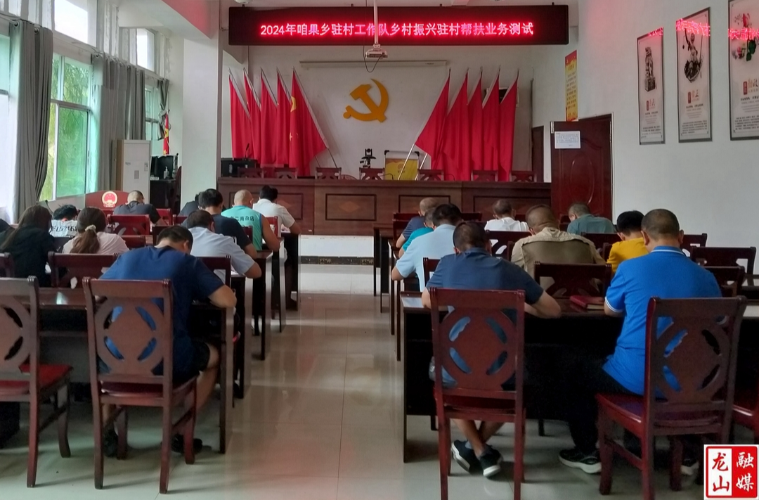 咱果乡组织驻村工作队进行业务测试