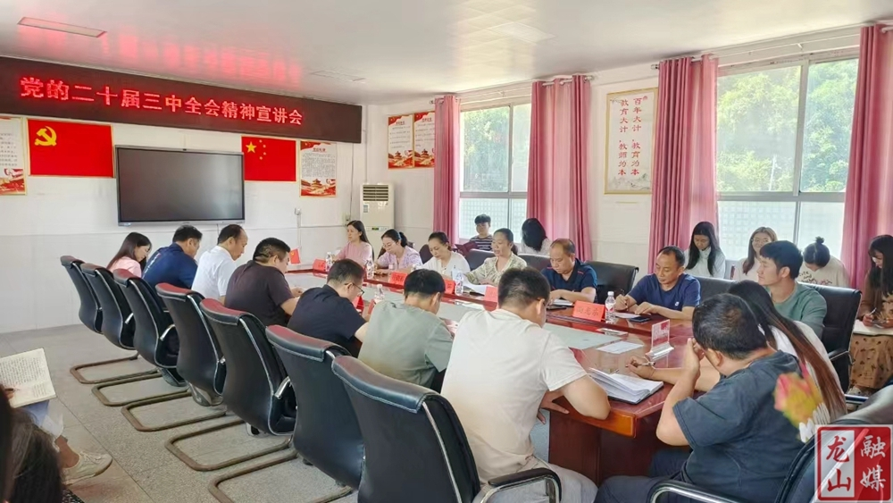 唐晓萍到靛房镇九年制学校宣讲党的二十届三中全会精神