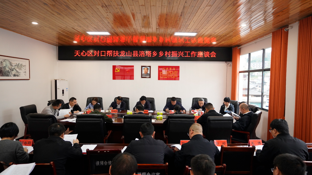 天心区委书记吴新伟来龙山县调研对口帮扶乡村振兴工作