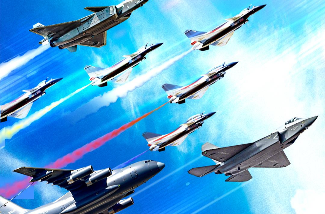 人民空军75周岁生日快乐！我们的飞机不用再飞两遍了