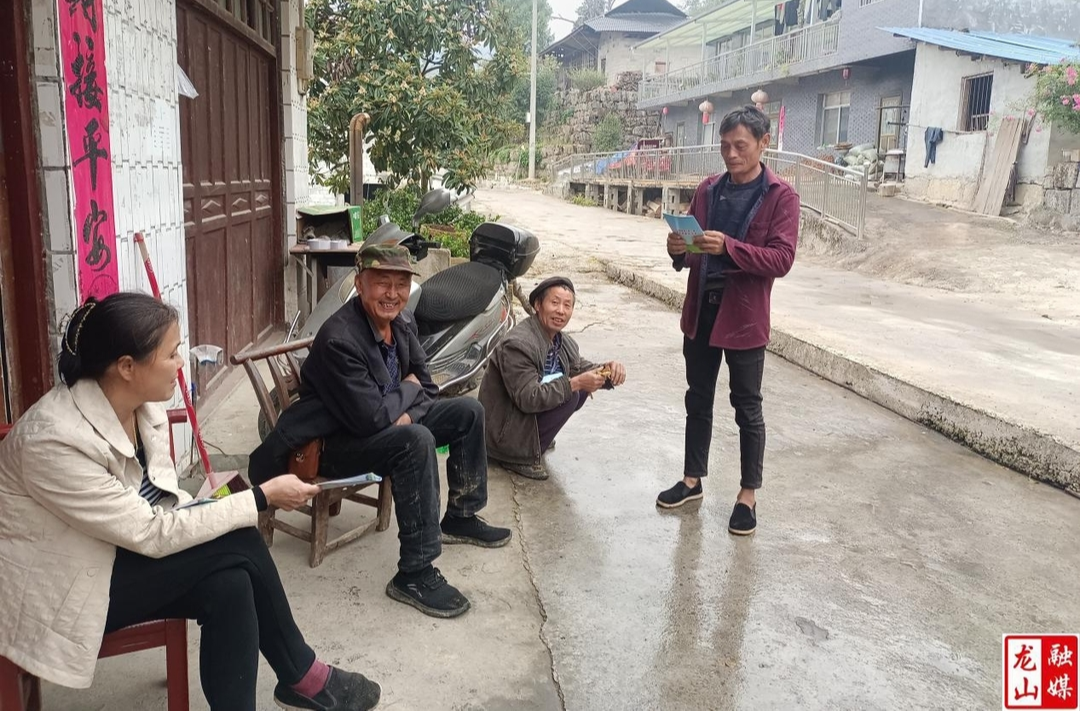 茨岩塘镇开展城乡居民医保政策入户宣传活动