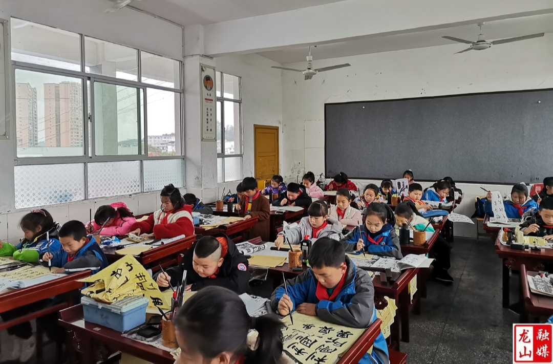 龙山六小学阅读经典与书法教学活动受好评