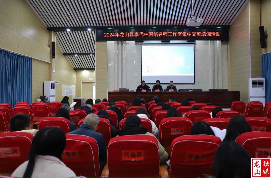 龙山县李代林网络名师工作室开展全员集中培训