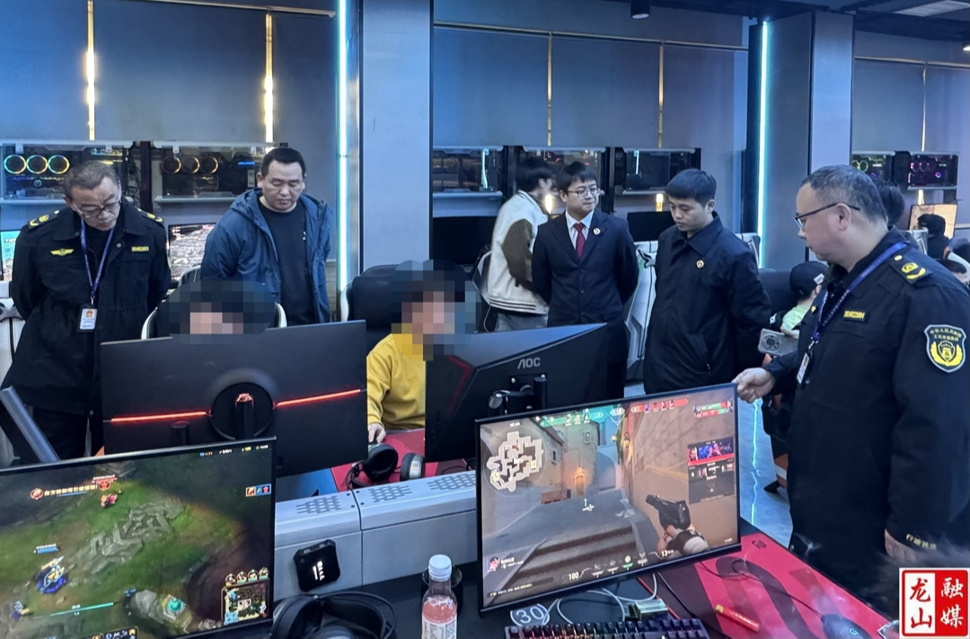 龙山县多部门联合开展网吧专项执法检查