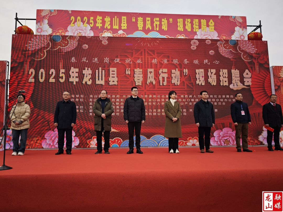 龙山县“春风行动”现场招聘会举行