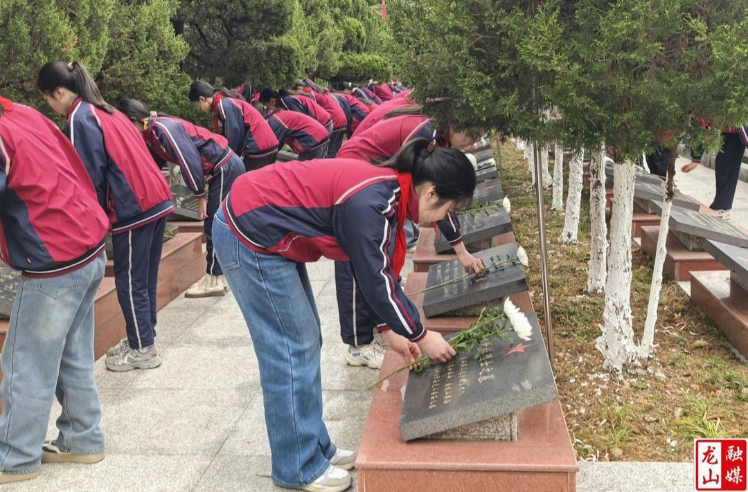龙山四小开展清明节祭扫活动