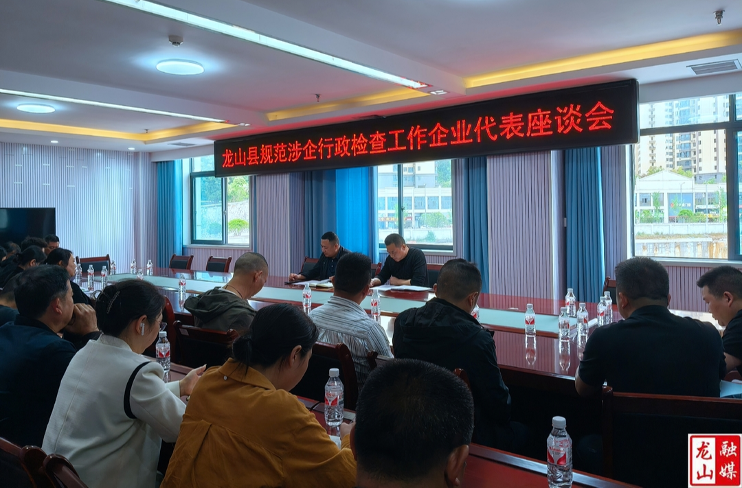 龙山县召开规范涉企行政检查企业代表座谈会