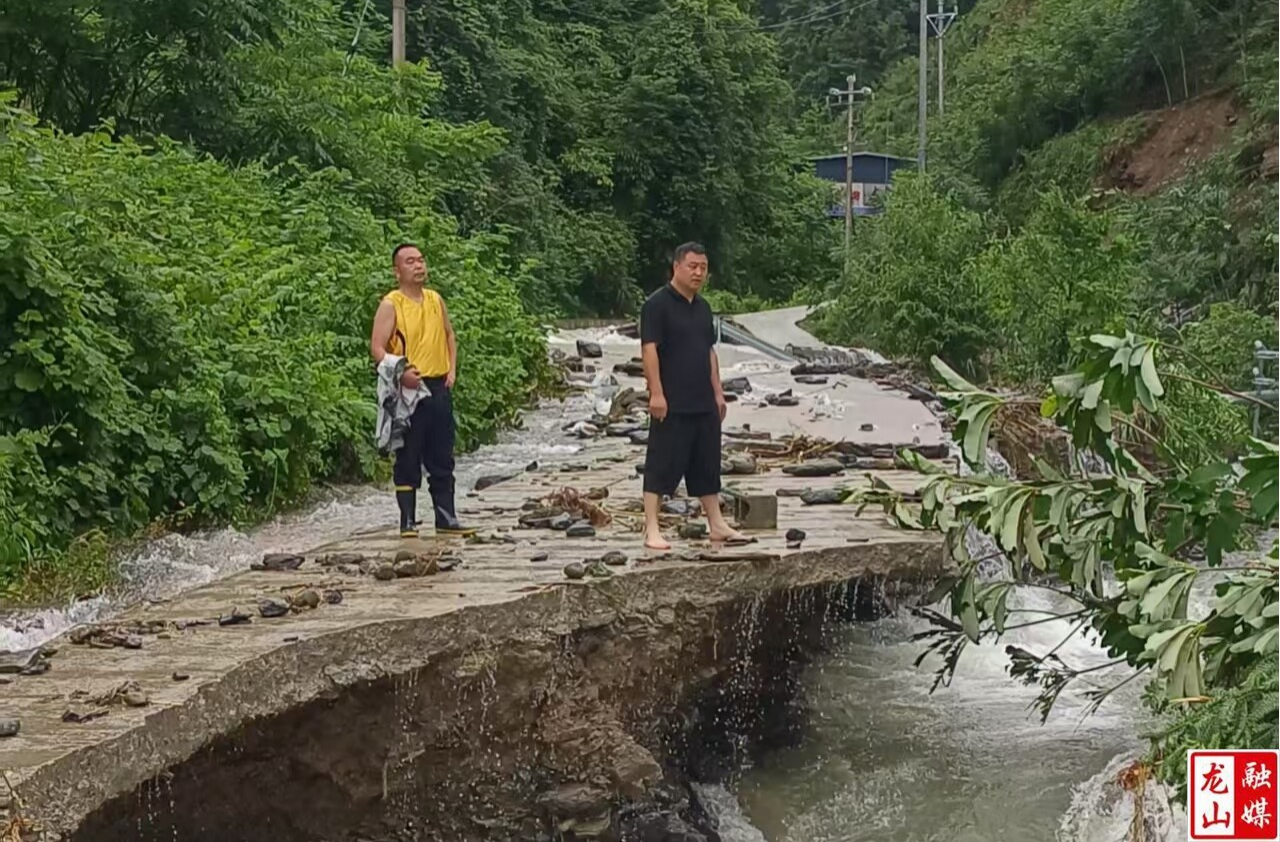 马栏山（长沙）视频文创园和雨花经开区驻大安乡工作队奋战龙山防汛一线