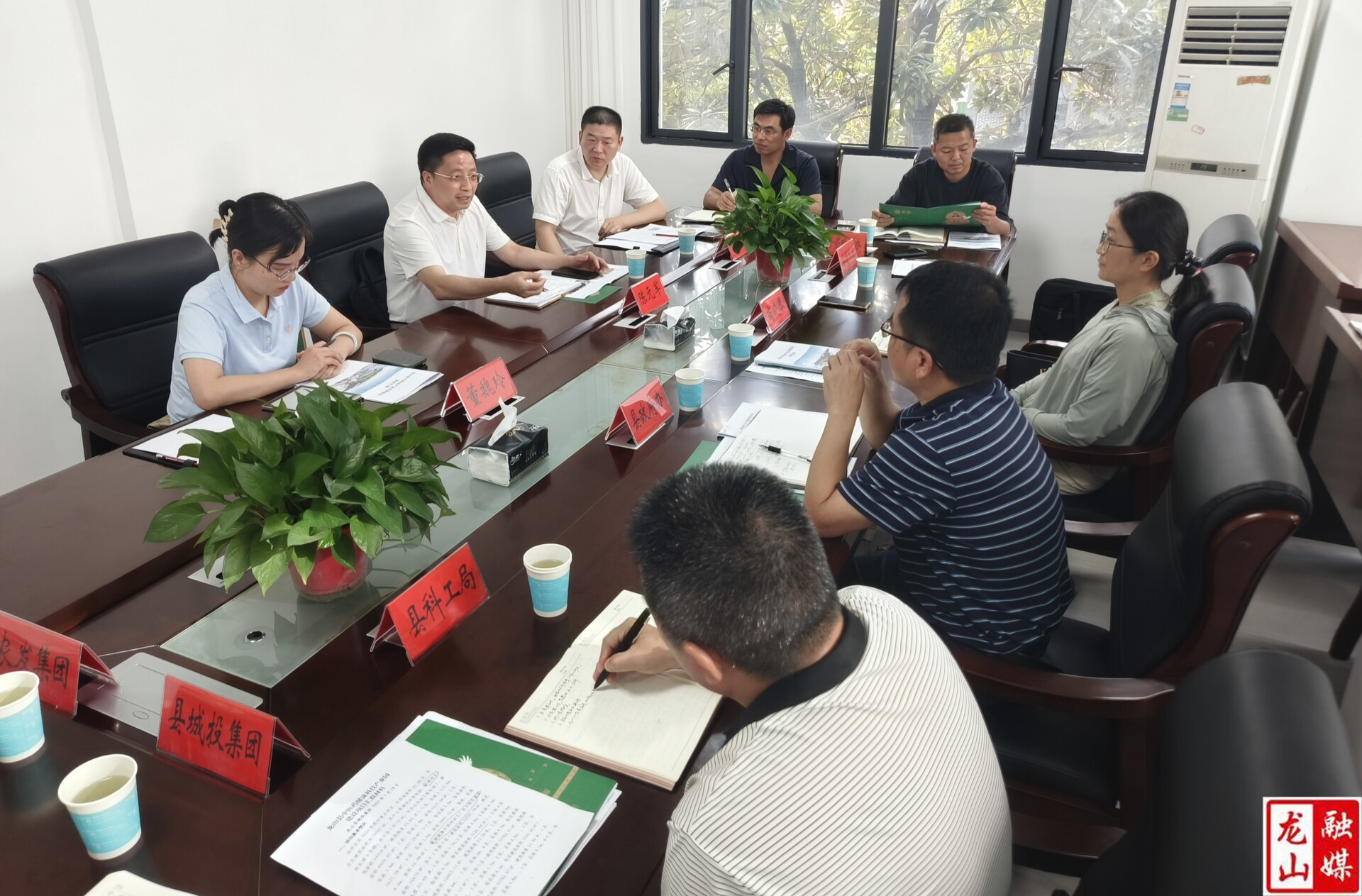 南阳市方林中药饮片有限公司来县考察