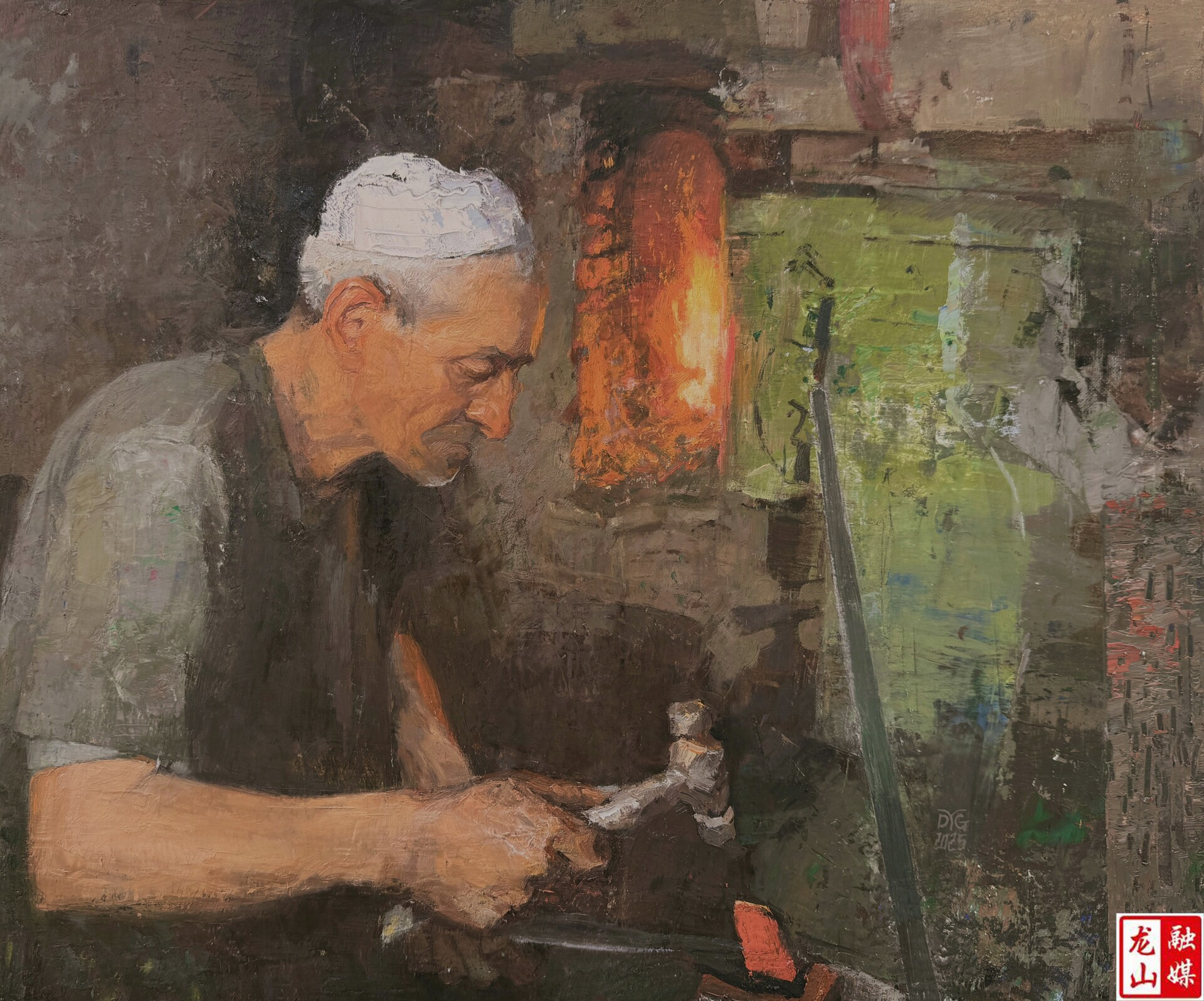 戴岩贵作品入选“北疆印迹”中蒙俄小幅油画作品展览