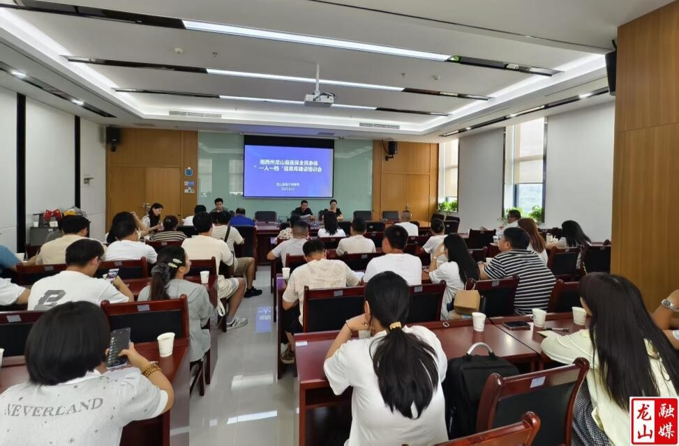 龙山医保召开“一人一档”全民参保培训会