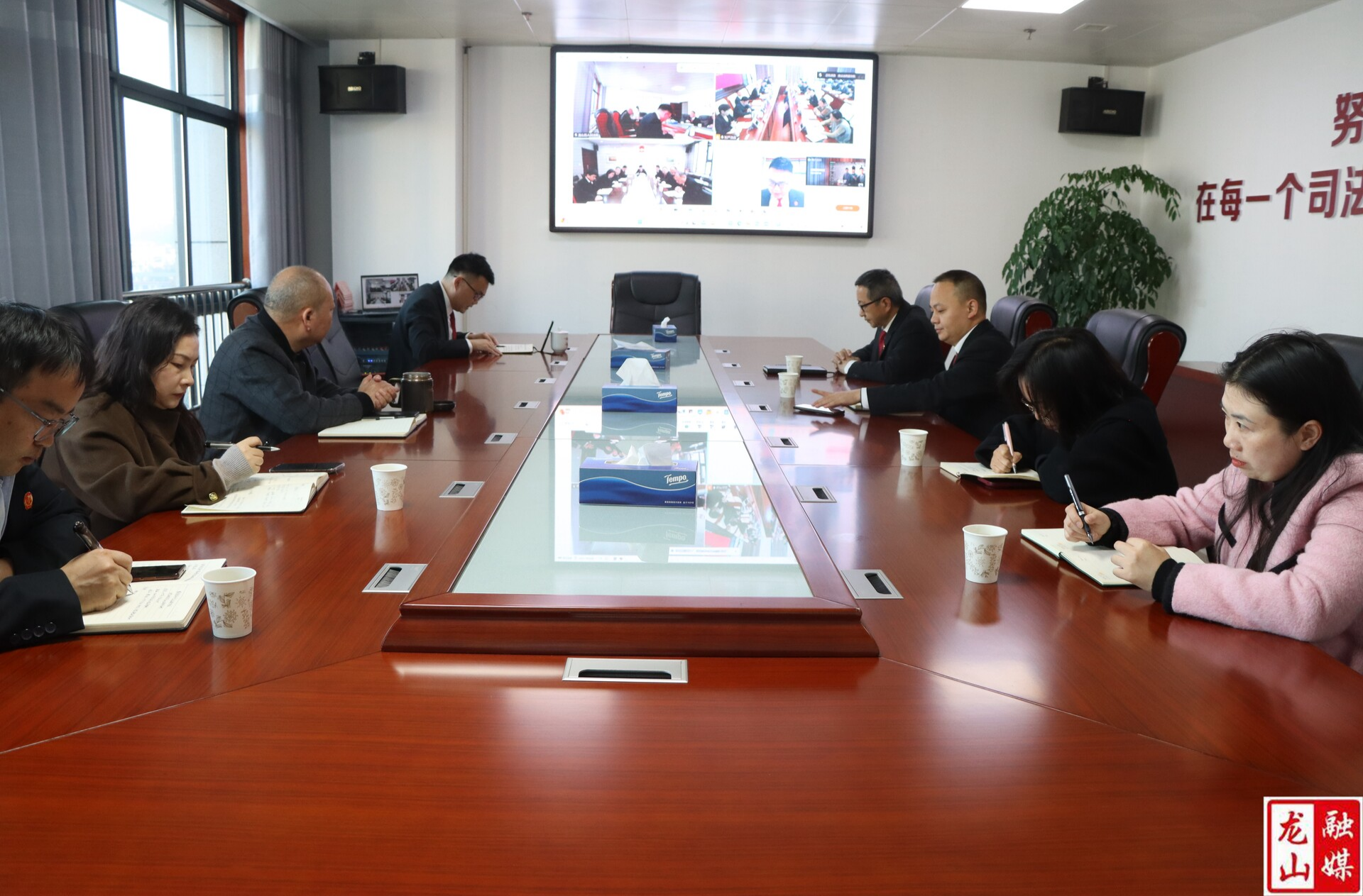 龙山法院：视频连线最高人民法院 云端共学强根基