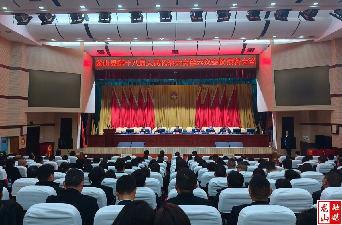 【聚焦两会】龙山县第十八届人民代表大会第六次会议举行预备会议