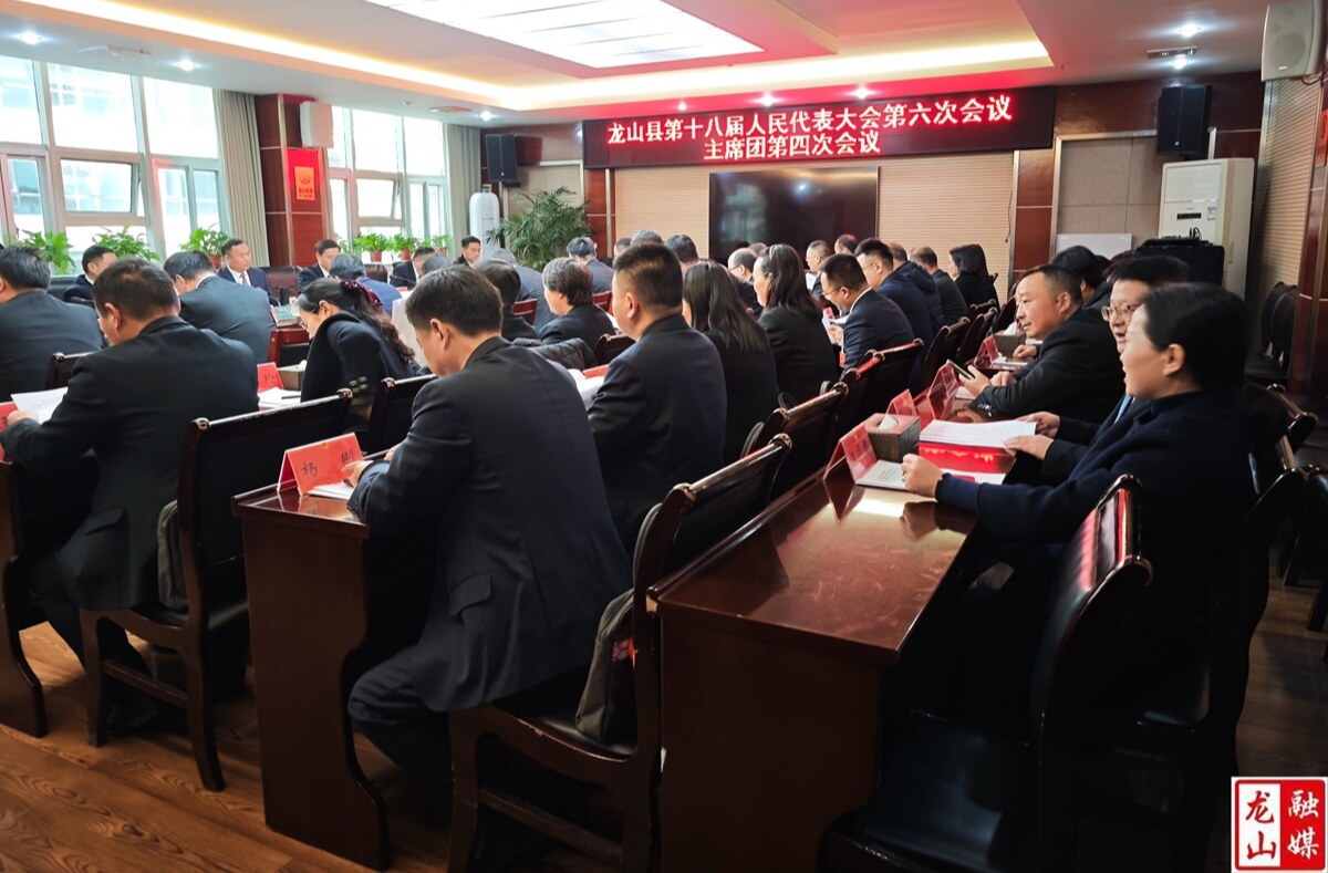 【聚焦两会】龙山县十八届人大六次会议主席团举行第四次会议