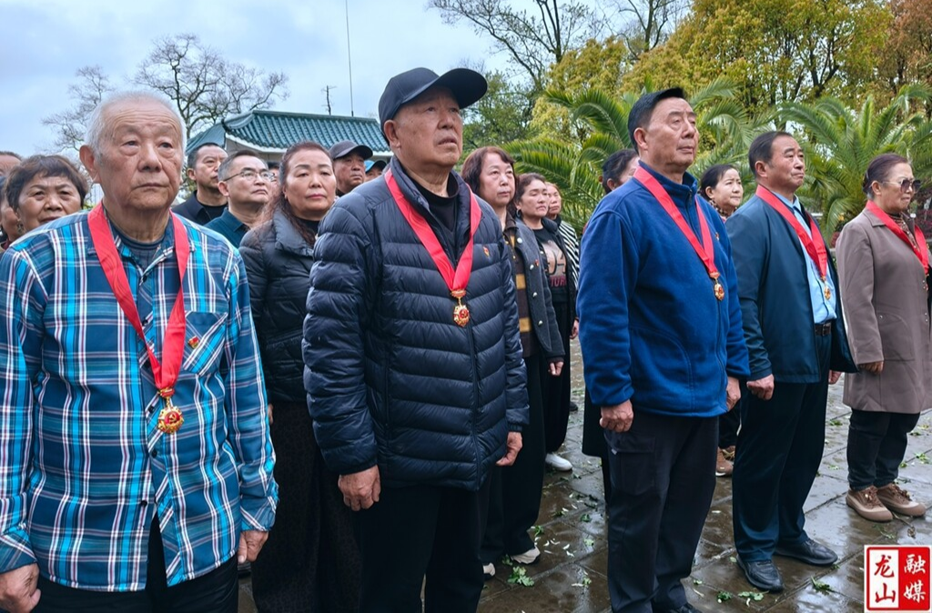 龙山组织在党50年老党员开展清明祭扫活动