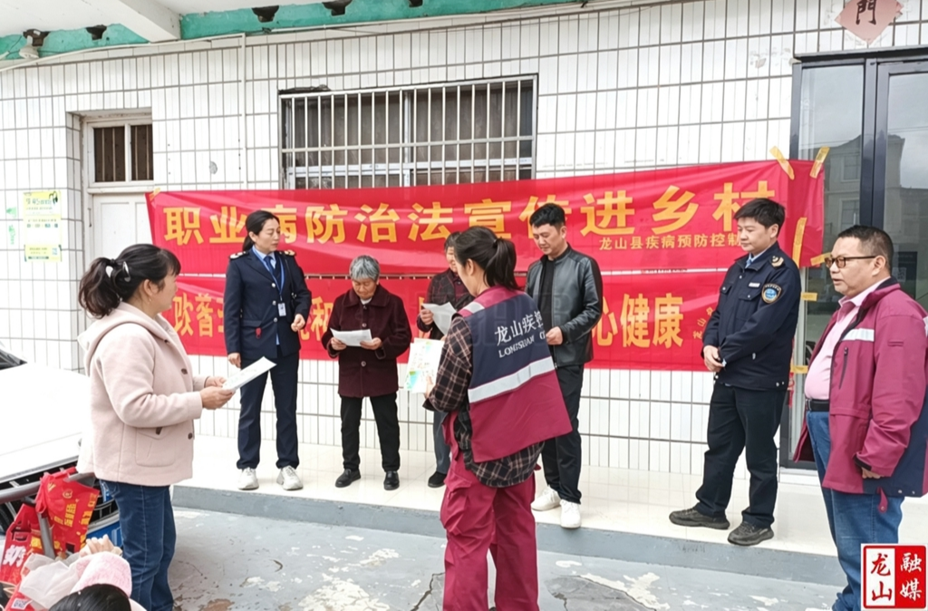 龙山县积极开展2026年《职业病防治法》宣传活动