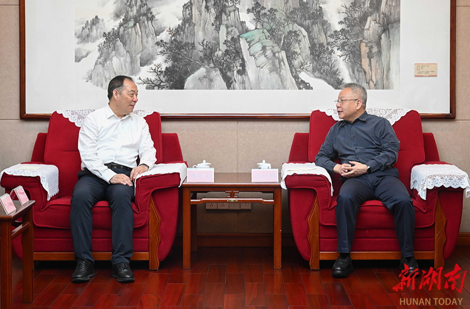 沈晓明与天津大学党委书记杨贤金一行会谈