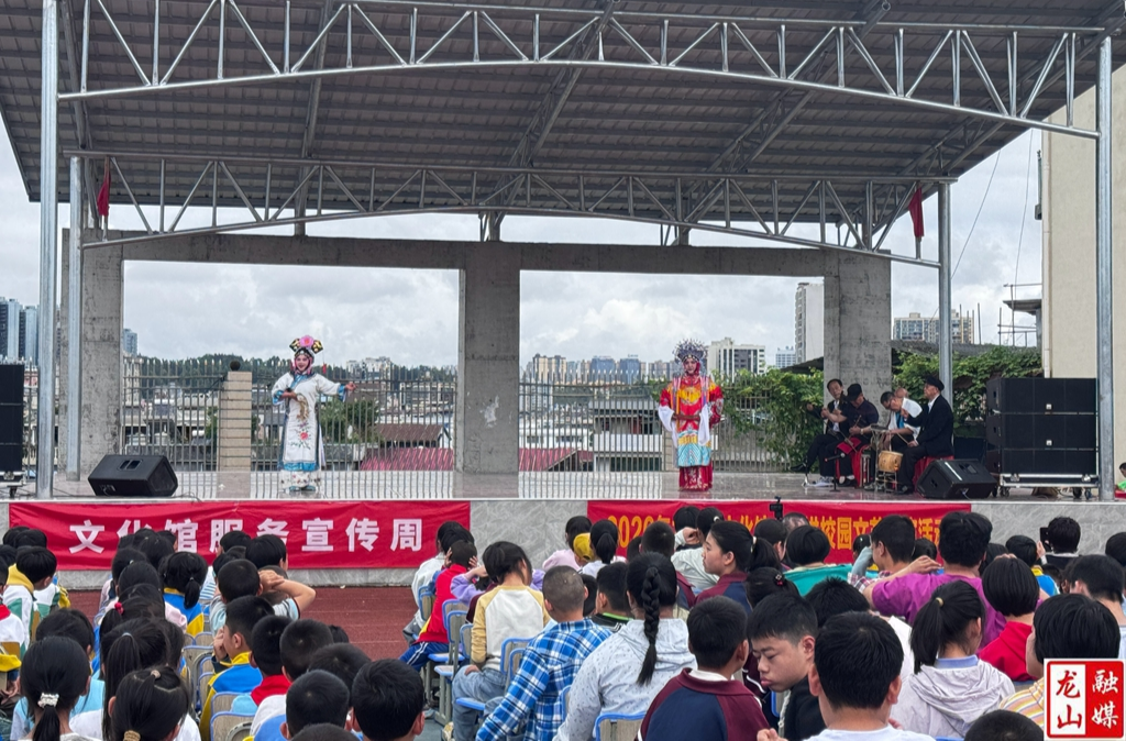 龙山县2026年“文化进校园”文艺汇演在县第三小学举行