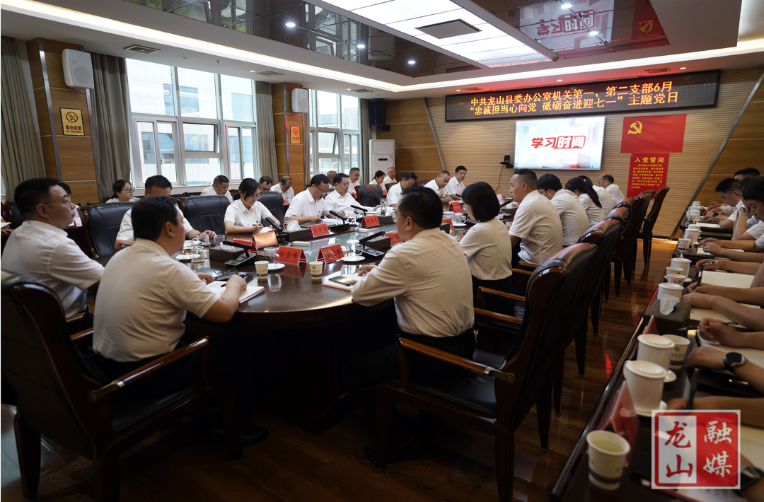 吴光文参加县委办公室机关党支部迎“七一”主题党日