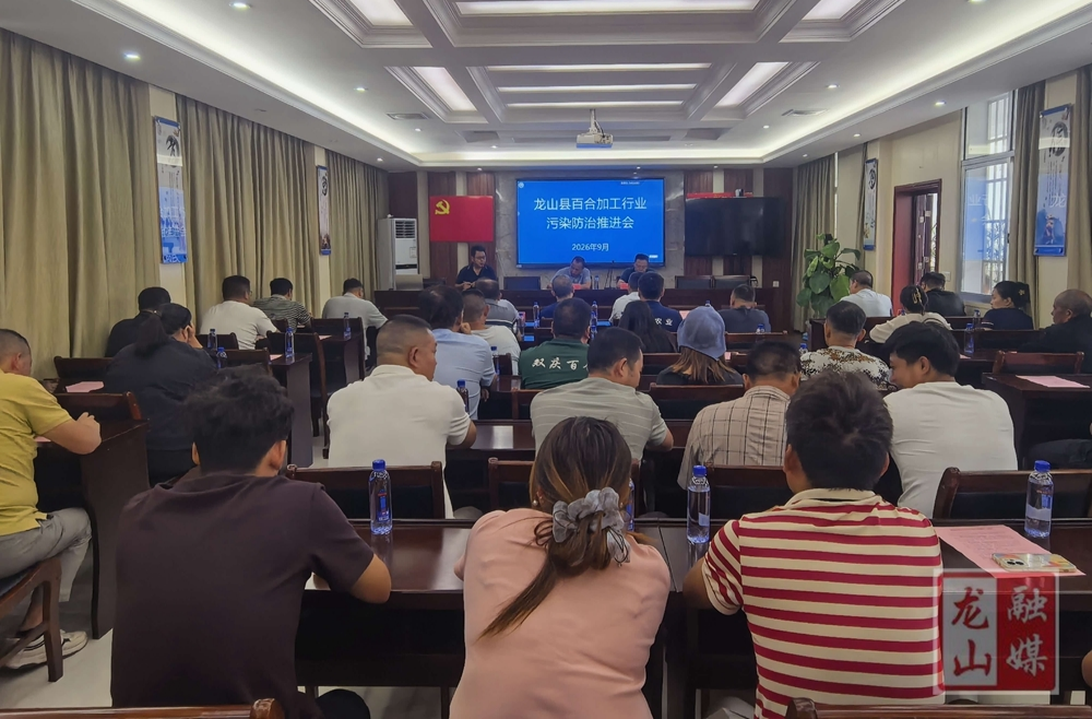 龙山县召开百合加工行业污染防治推进会