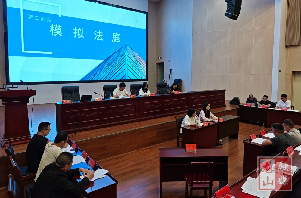龙山县中青班开展模拟法庭沉浸式教学