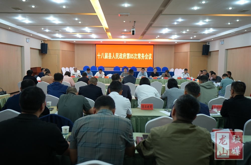 十八届县人民政府第85次常务会议召开