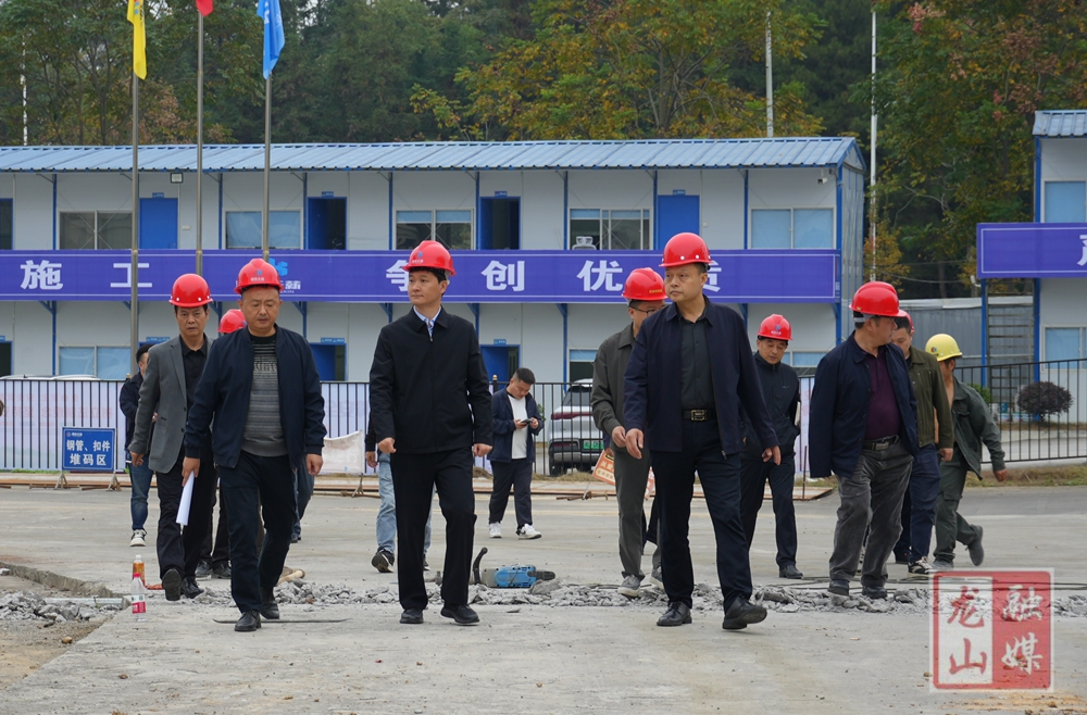 彭礼调研督导部分重点项目建设工作