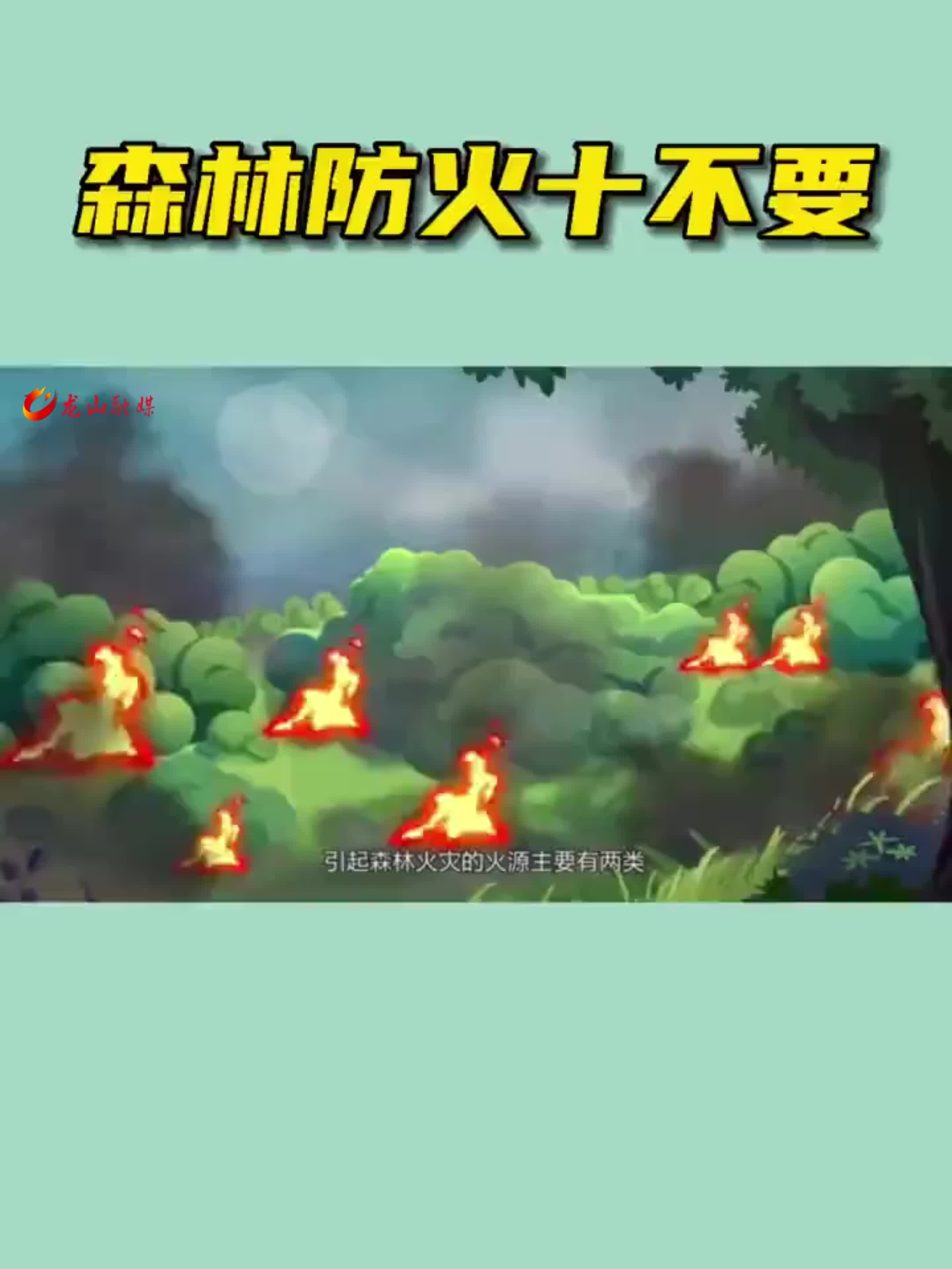 我国九成以上的森林火灾都是人为引起的，森林防火“十不要”请牢记！