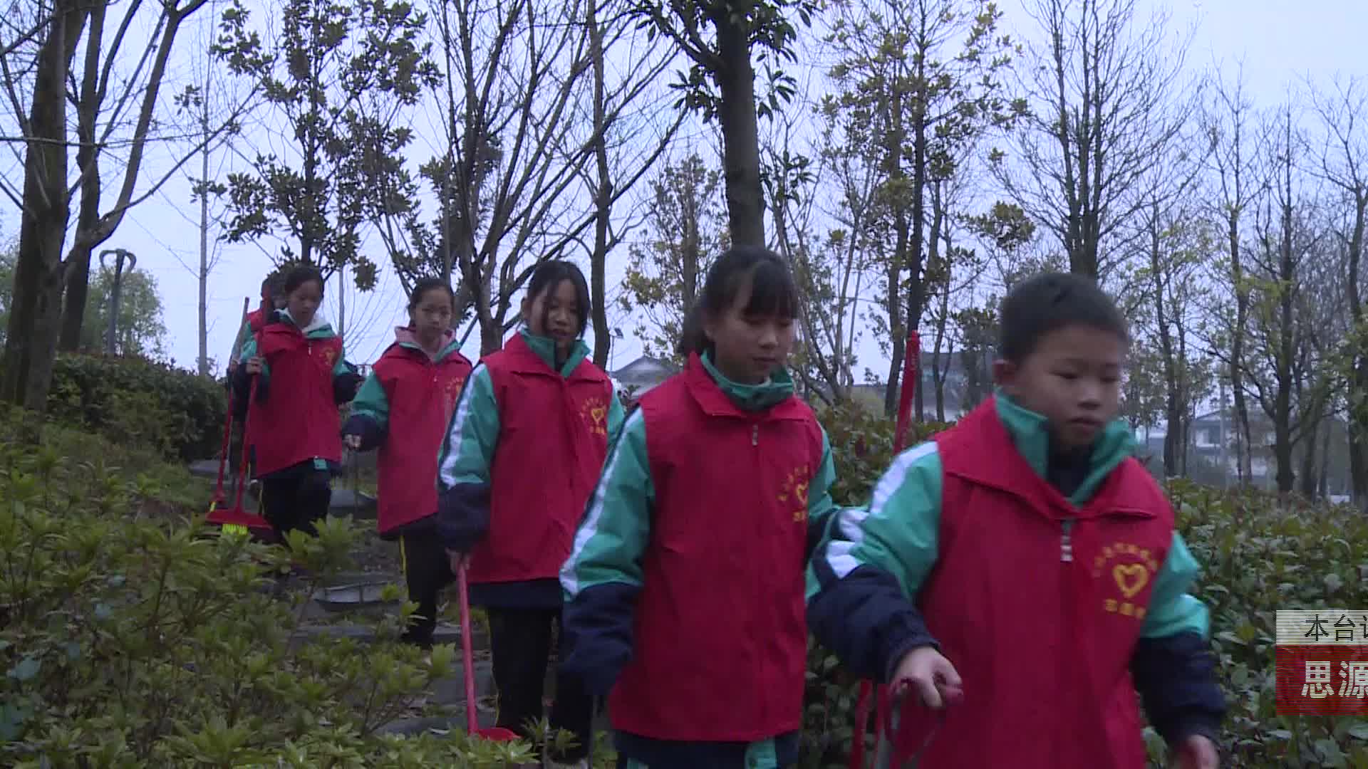 【龙山新闻】思源·学雷锋：保护果利河