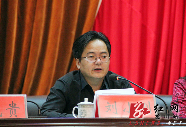 州人大常委会副主任刘小刚讲话县委副书记贺代贵宣布活动正式启动会议